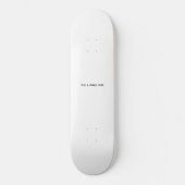 Erstelle dein eigenes Weiß Skateboard (Vorderseite)