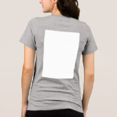 Erstelle Dein eigenes Weiß Tri-Blend Shirt (Rückseite)