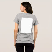 Erstelle Dein eigenes Weiß Tri-Blend Shirt (Rückseite voll)
