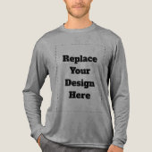 Erstelle dein eigenes Weiß Tri-Blend Shirt (Vorderseite)