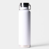 Erstelle dein eigenes Weiß Trinkflasche (Rückseite)