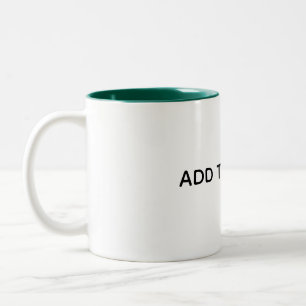 Erstelle dein eigenes Weiß  Zweifarbige Tasse