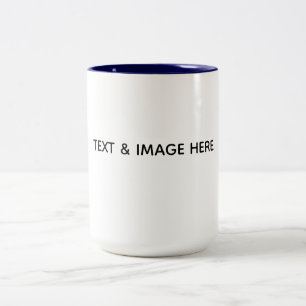 Erstelle dein eigenes Weiß Zweifarbige Tasse