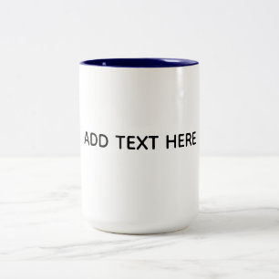 Erstelle dein eigenes Weiß  Zweifarbige Tasse