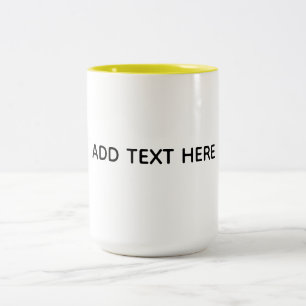 Erstelle dein eigenes Weiß  Zweifarbige Tasse