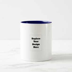 Erstelle dein eigenes Weiß Zweifarbige Tasse