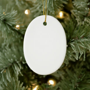 Erstelle dein eigenes Weißes Einfach Keramik Ornament