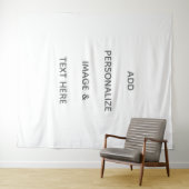 Erstelle Dein eigenes weißes Extra-Large Wandteppich (Beispiel (Horizontal))