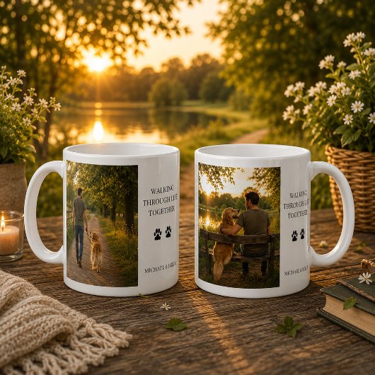 Erstelle dein eigenes Zusammen durchs Leben gehen Kaffeetasse