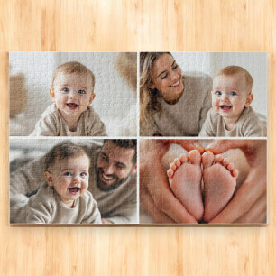 Erstelle Deine eigene 4-Foto-Collage Süßes Baby Puzzle