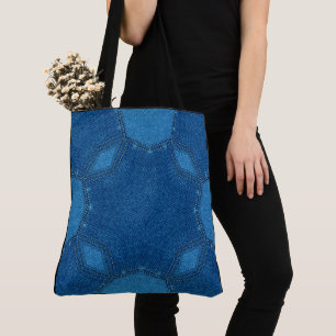 Erstelle deine eigene benutzerdefinierte blaue Vin Tasche