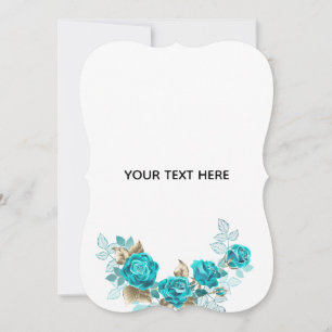 Erstelle deine eigene blaue Rose elegant Save The Date