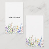 Erstelle deine eigene Blumen Begleitkarte (Vorne/Hinten)
