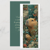 Erstelle deine eigene Blumen-Capybaras-Lesezeichen (Vorne/Hinten)
