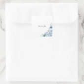 Erstelle deine eigene Blumen Quadratischer Aufkleber (Tasche)