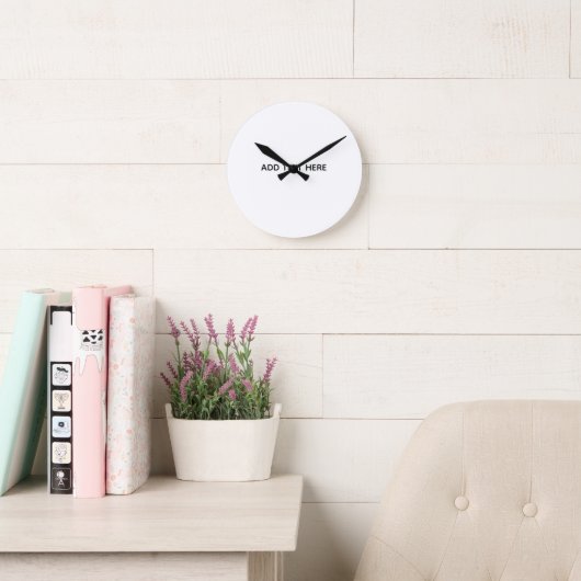 Erstelle deine eigene Blumen Runde Wanduhr (Lesesaal)
