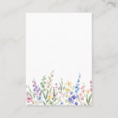 Erstelle deine eigene Blumen Visitenkarte (Rückseite)