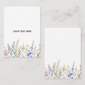 Erstelle deine eigene Blumen Visitenkarte (Vorne/Hinten)