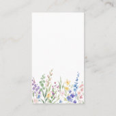 Erstelle deine eigene Blumen Visitenkarte (Rückseite)