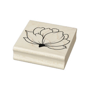 Erstelle deine eigene Blumenknospe Floral Gummistempel