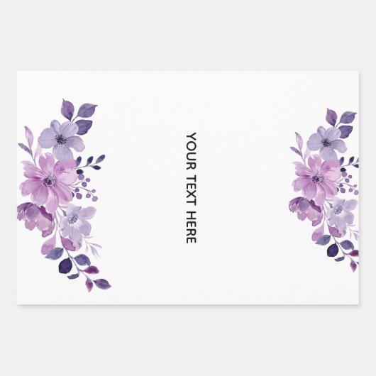 Erstelle deine eigene Blumenkunst Geschenkpapier Set (Vorderseite)