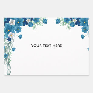 Erstelle deine eigene Blumenkunst Geschenkpapier Set