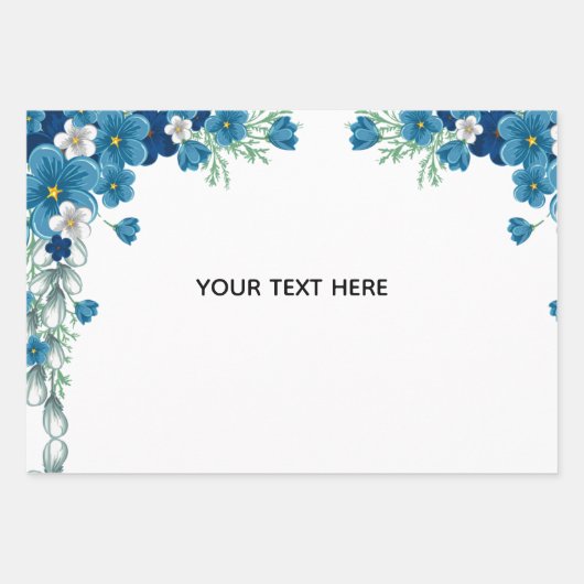 Erstelle deine eigene Blumenkunst Geschenkpapier Set (Vorderseite)
