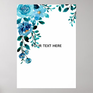 Erstelle deine eigene Blumenkunst Poster