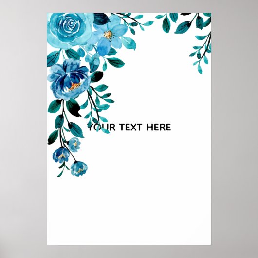 Erstelle deine eigene Blumenkunst Poster (Vorne)