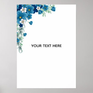 Erstelle deine eigene Blumenkunst Poster