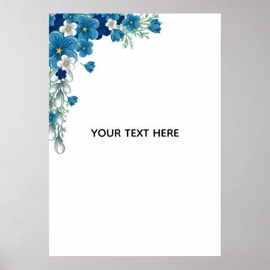 Erstelle deine eigene Blumenkunst Poster (Vorne)