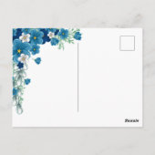 Erstelle deine eigene Blumenkunst Postkarte (Rückseite)