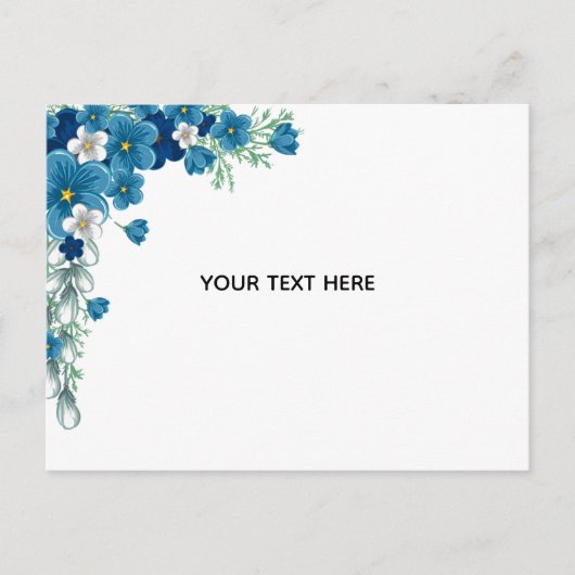 Erstelle deine eigene Blumenkunst Postkarte (Vorderseite)