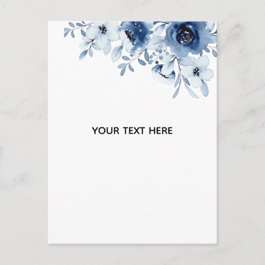 Erstelle deine eigene Blumenkunst Postkarte (Vorderseite)