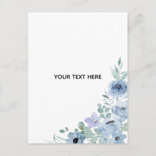 Erstelle deine eigene Blumenkunst Postkarte