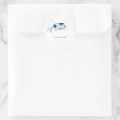Erstelle deine eigene Blumenkunst Runder Aufkleber (Tasche)