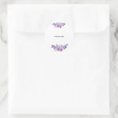 Erstelle deine eigene Blumenkunst Runder Aufkleber (Tasche)