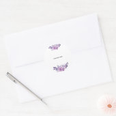 Erstelle deine eigene Blumenkunst Runder Aufkleber (Umschlag)