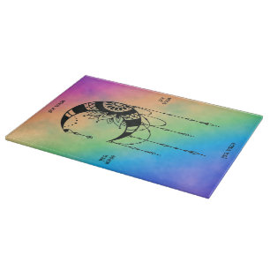 Erstelle Deine eigene Boho-Mond-Silhouette Schneidebrett