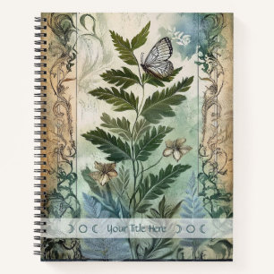 Erstelle deine eigene botanische Blumenillustratio Notizblock