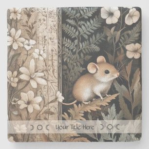Erstelle Deine Eigene Braune Maus Botanisch Steinuntersetzer