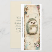 Erstelle deine eigene Chubby Hedgehog-Lesezeichen- (Vorne/Hinten)