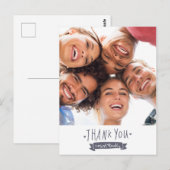Erstelle deine eigene Dankeskarten Postkarte (Vorne/Hinten)