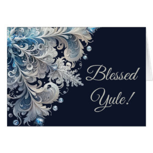 Erstelle deine eigene elegante blaue weiße Schneef