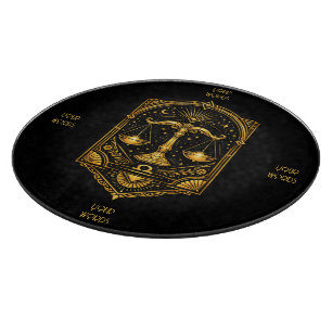 Erstelle deine eigene elegante Gold Art Deco Waage Schneidebrett