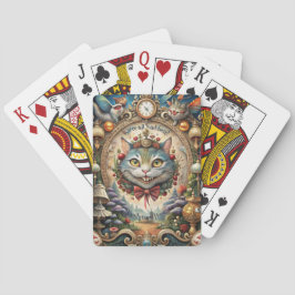 Erstelle deine eigene elegante wunderliche Cheshir Spielkarten