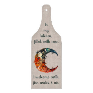Erstelle deine eigene farbenfrohe 3D-Blumen-Boho-M Schneidebrett