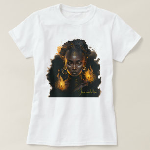 Erstelle deine eigene flammende goldene Hexe T-Shirt