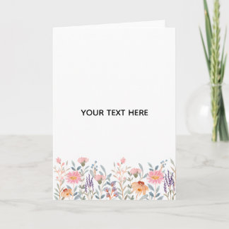 Erstelle deine eigene Floral  Dankeskarte