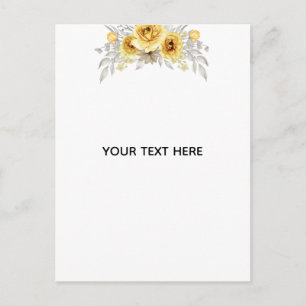 Erstelle deine eigene Floral Postkarte